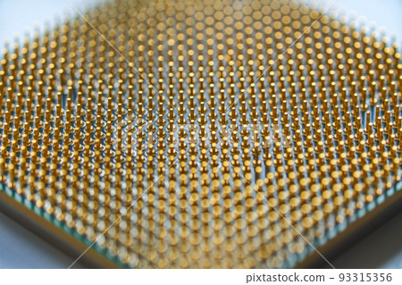 Processor close-up on a white background. The concept of new technologies Processor close-up on a white background. The concept of new technologies 93315356