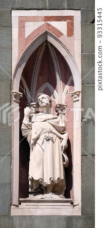 The Bearded Prophet by Nanni di Bartolo, Campanile (Bell Tower) of Cattedrale di Santa Maria del Fiore (Cathedral of Saint Mary of the Flower), Florence, Italy 93315445