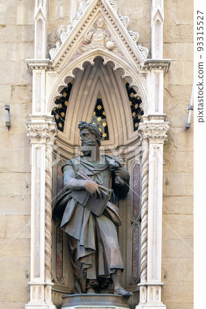 Saint Luke by Giambologna Orsanmichele Church in Florence, Tuscany, Italy 93315527