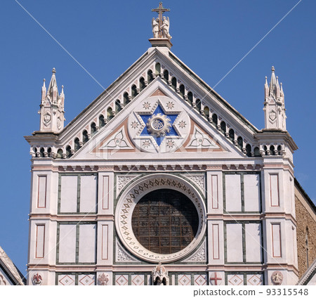 Basilica di Santa Croce - famous Franciscan church in Florence, Italy 93315548