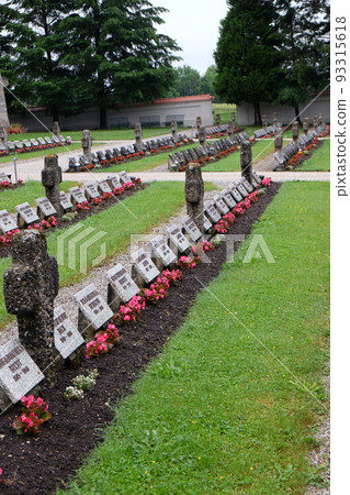 The graves of members of St. Joseph Congregation on the cemetery in Ursberg, Germany 93315618