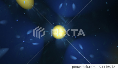 Fractal abstract background, blue and yellow colours Fractal abstract background, blue and yellow colours 93316012