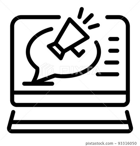 Marketing offer icon, outline style Marketing offer icon, outline style 93316050
