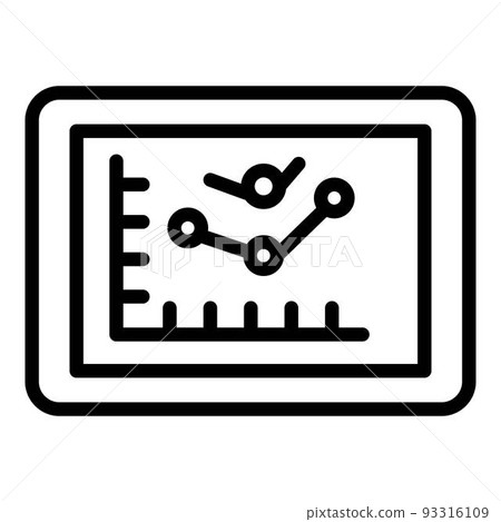 Purchasing graphic icon, outline style 93316109