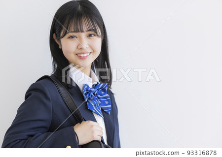 Schoolgirl in uniform High school junior high school 93316878