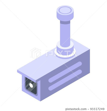 Security camera icon, isometric style 93317249