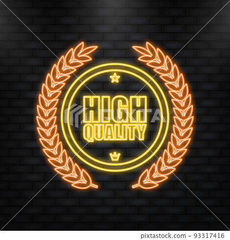 High quality label, gold award. Vector illustration. 93317416