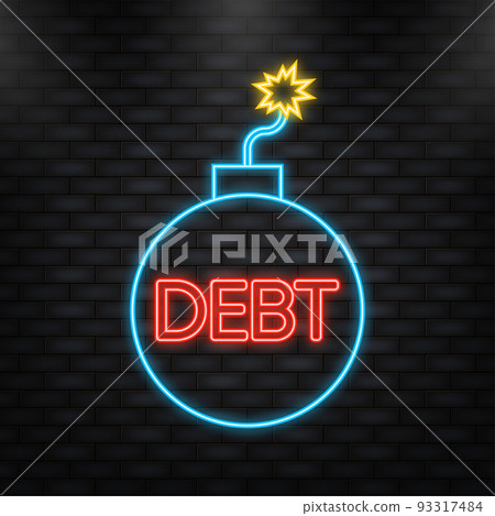 Debts and credit, Struggle for your business. Card for concept design.Vector illustration Debts and credit, Struggle for your business. Card for concept design.Vector illustration 93317484