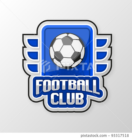 Football ball. Sport game tournament. League team and fan club. Vector illustration. Football ball. Sport game tournament. League team and fan club. Vector illustration. 93317518