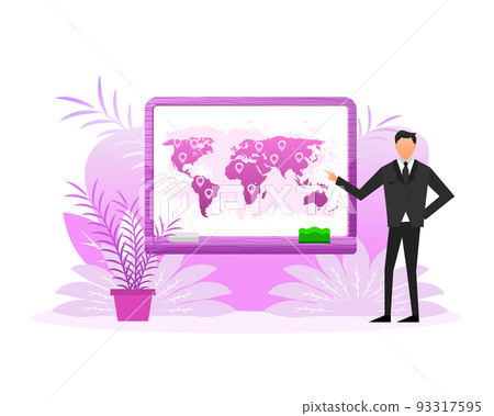 Logistic people, great design for any purposes. Vector illustration. Logistic people, great design for any purposes. Vector illustration. 93317595