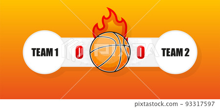 Basketball ball. Sport game tournament. League team and fan club. Vector illustration. Basketball ball. Sport game tournament. League team and fan club. Vector illustration. 93317597