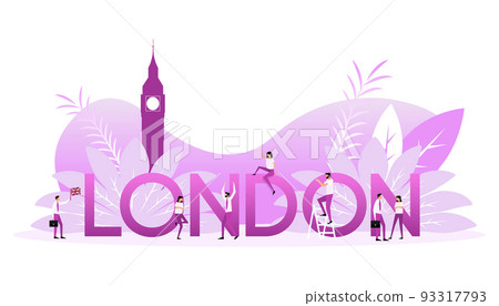 London city skyline. Tower of London. English urban landscape 93317793