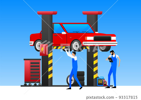 Car Service and Roadside Assistance. Car towing truck Car Service and Roadside Assistance. Car towing truck 93317815