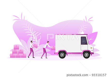 Express delivery service logo. Fast time delivery order with