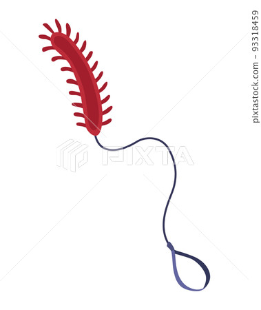 Cat accessorie. Funny toy device for playing with animal. Colorful illustration for pet shop. Kiten care icon 93318459