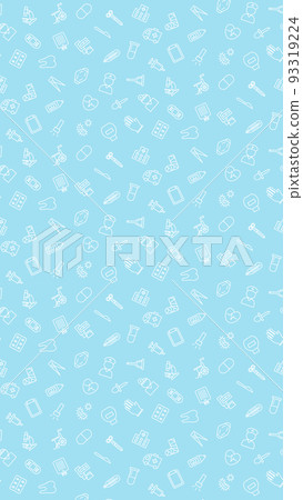 Vertical mini medical pattern illustration Vertical mini medical pattern illustration 93319224