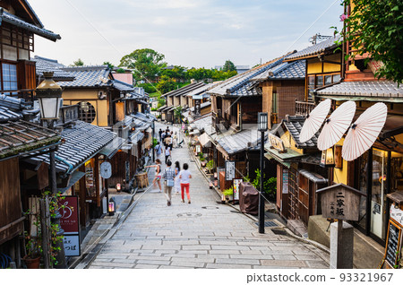 夏季的京都二年坂 93321967