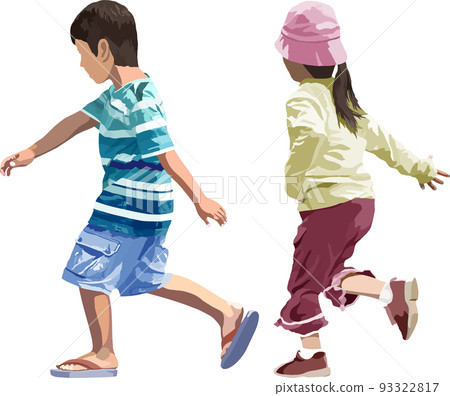 Illustration background transparent image of a child playing outside Illustration background transparent image of a child playing outside 93322817