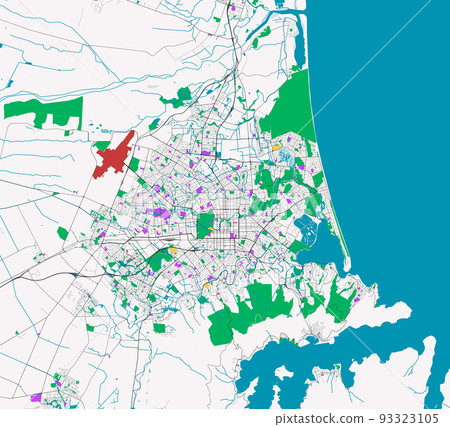City Map OF Christchurch, New Zealand 93323105