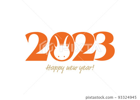 2023 年簡單的新年賀卡 2023 年簡單的新年賀卡 93324945