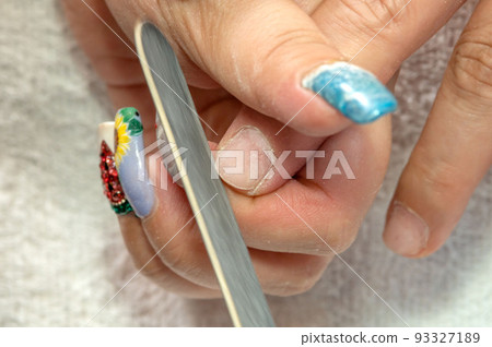 nail care in nail salon 93327189