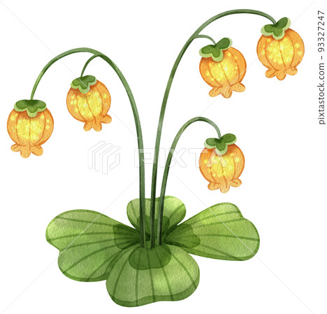 Fairy tale forest wonderland watercolor icon png 93327247