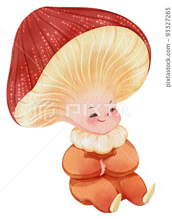 Fairy tale forest wonderland watercolor icon png 93327265