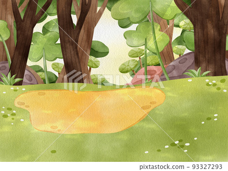 Fairy tale forest wonderland watercolor icon png Fairy tale forest wonderland watercolor icon png 93327293