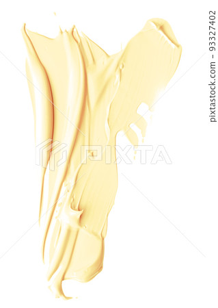 Pastel orange beauty swatch, skincare and makeup cosmetic product sample texture isolated on white background, make-up smudge, cream cosmetics smear or paint brush stroke closeup Pastel orange beauty swatch, skincare and makeup cosmetic product sample texture isolated on white background, make-up smudge, cream cosmetics smear or paint brush stroke closeup 93327402