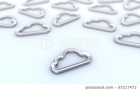 雲圖標景深，雲計算圖像 93327472