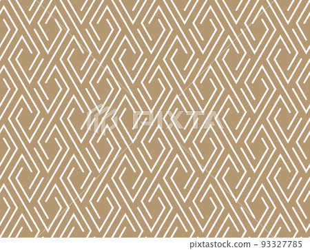 Abstract geometric pattern. A seamless vector background. White and beige ornament. Graphic modern pattern. Simple lattice graphic design Abstract geometric pattern. A seamless vector background. White and beige ornament. Graphic modern pattern. Simple lattice graphic design 93327785