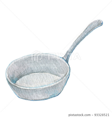 Cooking pot watercolor illustration Cooking pot watercolor illustration 93328521