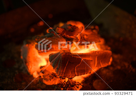Fire of charcoal fire Fire of charcoal fire 93329471