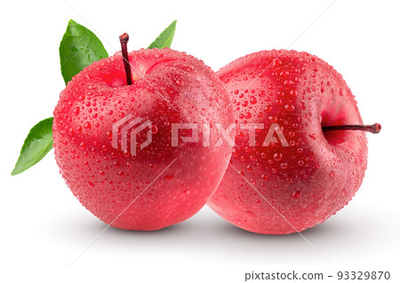 Fresh red apple isolated on white background. Fresh red apple isolated on white background. 93329870