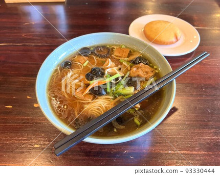 Somen and corn bread eaten at Chongyuan Temple in Suzhou, China Somen and corn bread eaten at Chongyuan Temple in Suzhou, China 93330444