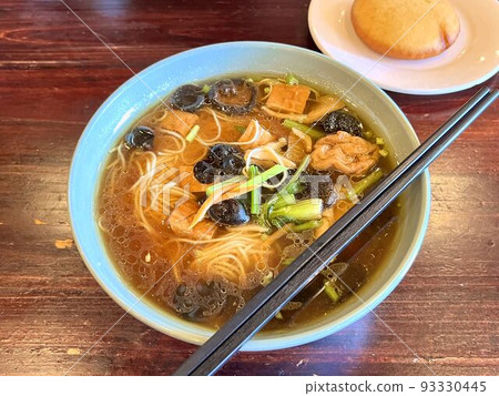 Somen and corn bread eaten at Chongyuan Temple in Suzhou, China Somen and corn bread eaten at Chongyuan Temple in Suzhou, China 93330445
