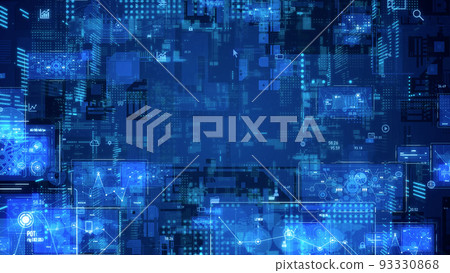 Electronics high-tech background 93330868