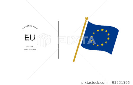 EU flag icon vector illustration 93331595