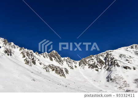 Komagatake Senjojiki Cirque in Winter 93332411