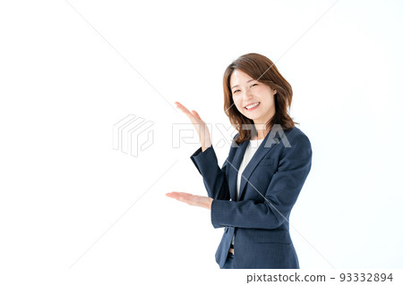 商務推薦女性白底 93332894