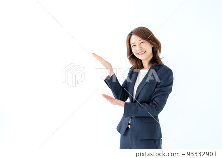商務推薦女性白底 93332901