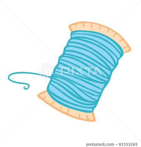 Spool of thread for sewing. Fashion designer tool. 93333265