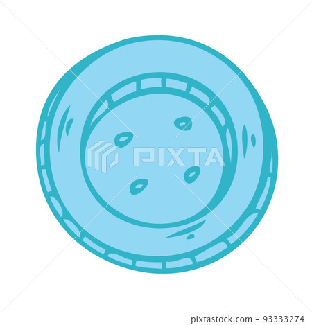 Button for sewing. Fashion designer tool. Vector illustration Button for sewing. Fashion designer tool. Vector illustration 93333274