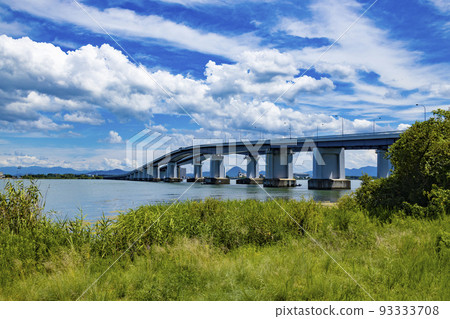 Lake Biwa in the summer 93333708