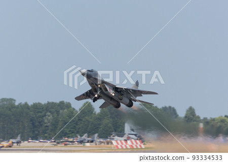 Polish Air Force MiG-29 Fulcrum takeoff Polish Air Force MiG-29 Fulcrum takeoff 93334533