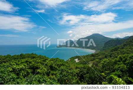 East coast of Taiwan with amazing ocean and mountain views in Hualien, Taiwan. East coast of Taiwan with amazing ocean and mountain views in Hualien, Taiwan. 93334813