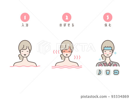 Illustration of troubles when taking a bath 93334869