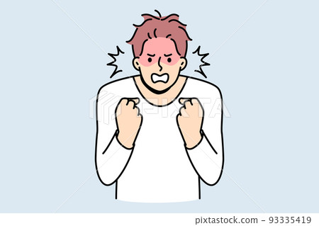Furious man feeling emotional Furious man feeling emotional 93335419