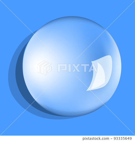Realistic water drop on surface vector isolated 93335649