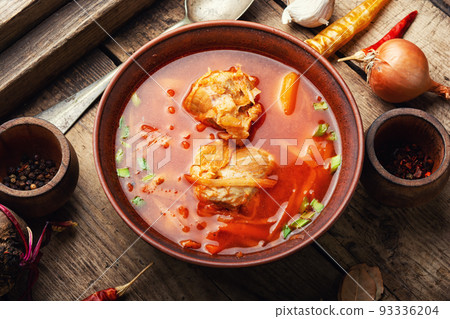 Red Ukrainian borscht 93336204